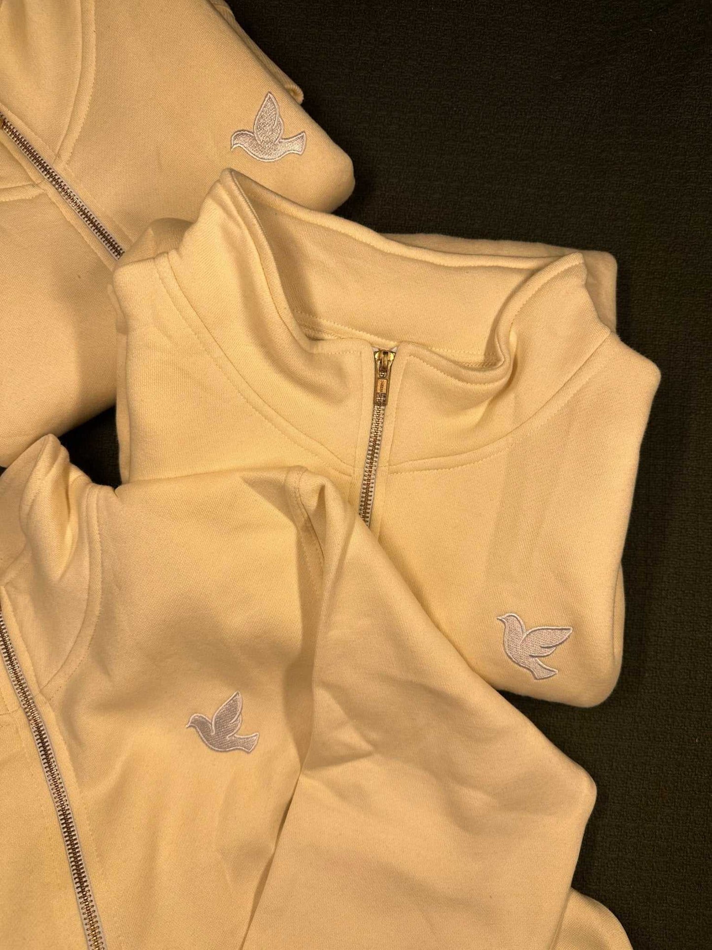 Christian Quarter Zip Pullover with John 1:32 scripture-inspired design and breathable comfort